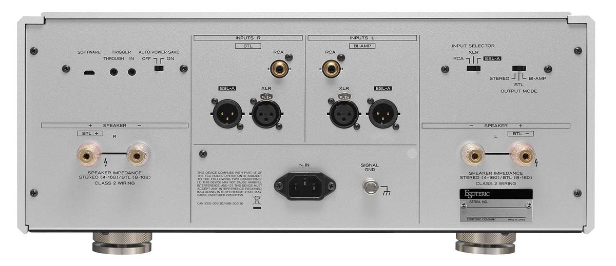 Esoteric S-O5 Class A Power Amplifiers (SILVER) (PRICED PAIR