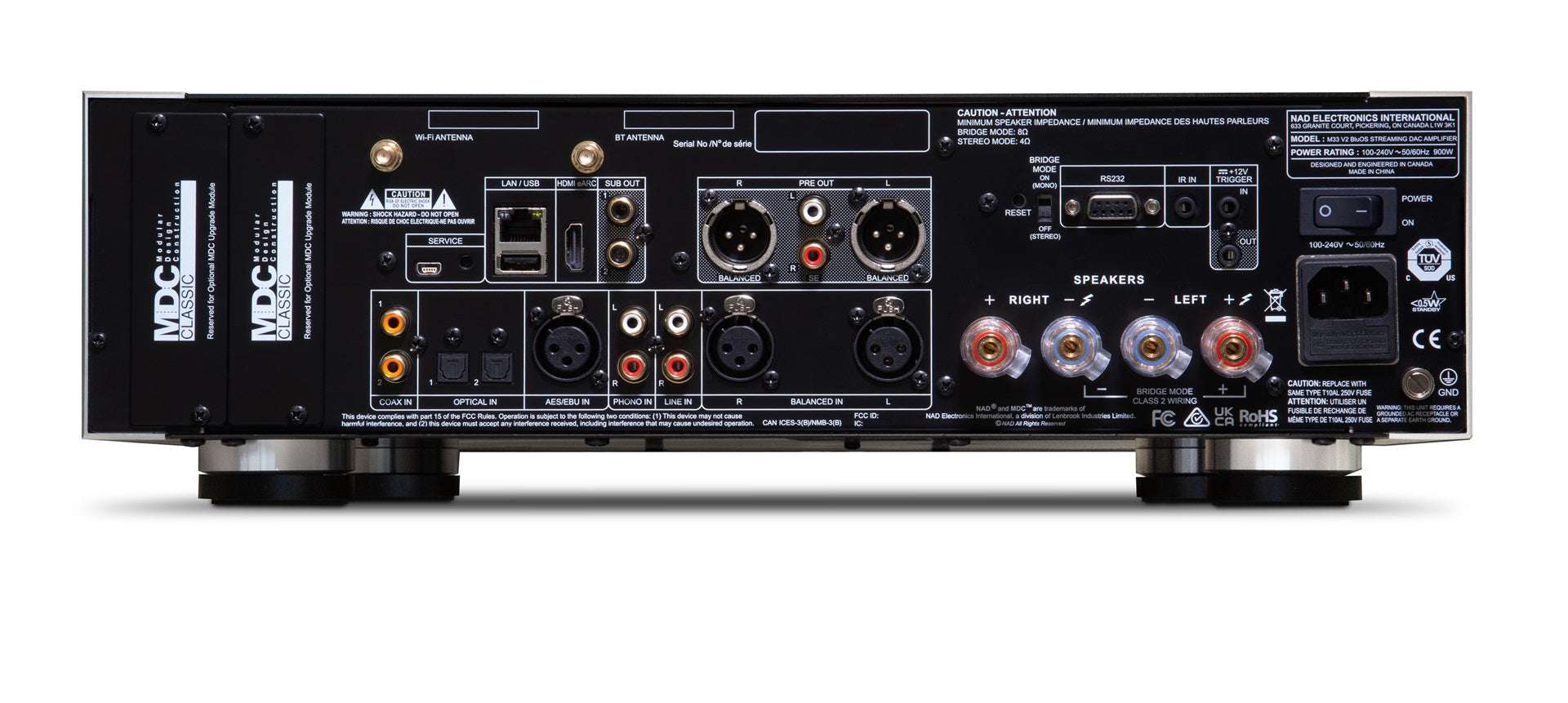 NAD M33 V2 Integrated Amplifier with DAC / Phono and Bluesound Streamer