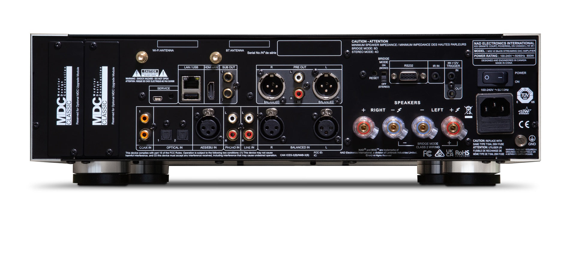 NAD M33 V2 Integrated Amplifier with DAC / Phono and Bluesound Streamer
